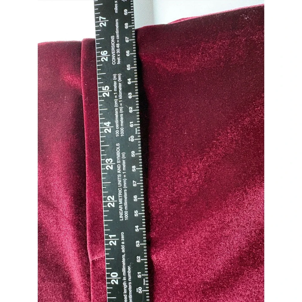 Old Navy Womens XL Burgundy Velvet Blazer Shawl Collar Single Button Jacket Wine - Picture 6 of 8
